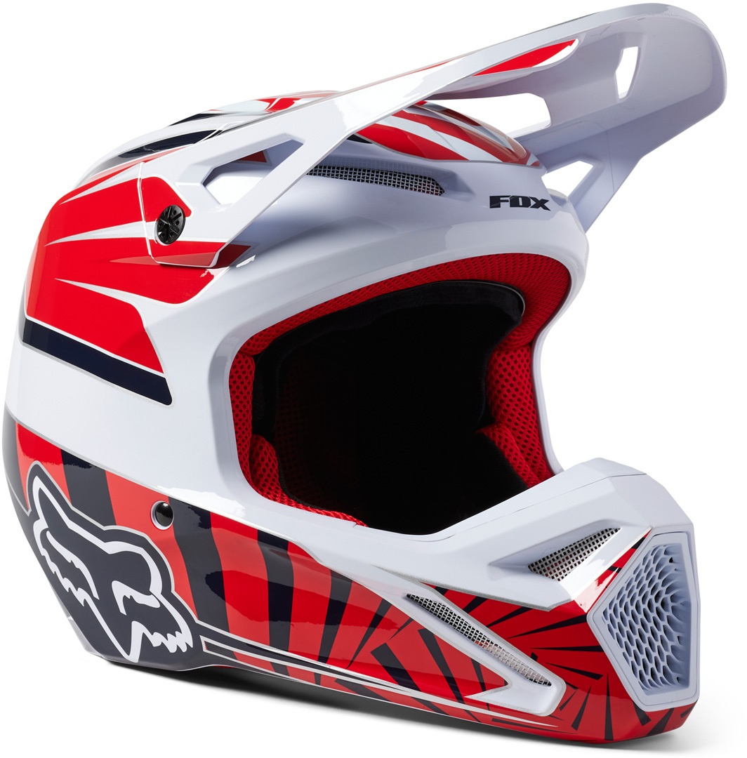 FOX V1 Goat Motorcross helm, rood, 2XL