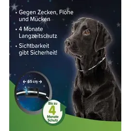 beaphar Zecken- und Flohschutz Halsband reflektierend für Hunde - 65 cm