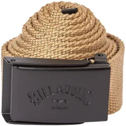 Bauchband BILLABONG "Cog", Herren, beige (gravel), [Hauptstoff] 100% Polyester, Bauchbänder Gürtel Stoffgürtel