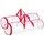 Infactory Geschenkpapier-Aufbewahrungstasche 79 x 22 cm 2-tlg. transparent