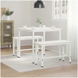 vidaXL Esstisch 80 x 75 x 80 cm weiß