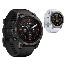 Garmin Epix Pro (Gen 2) Sapphire 47 mm schwarz/carbongrau Titan mit Silikonarmband