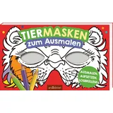arsEdition Tiermasken zum Ausmalen 20 St. weiß