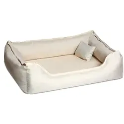 Tierlando DONALD ORTHO Hundebett Anti Haar M L XL XXL 80 100 120 150cm creme 1 m, 25 cm, 75 cm