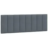 vidaXL Kopfteil-Kissen \"Hanko\" Dunkelgrau 120 cm Samt