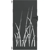 vidaXL Gartentor Schwarz 85 x 200 cm Pulverbeschichteter Stahl 42015868