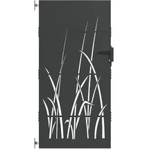 vidaXL Gartentor Schwarz 85 x 200 cm Pulverbeschichteter Stahl 42015868