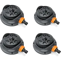 Brandson Vielflächenregner 110 m2 grau/orange/schwarz