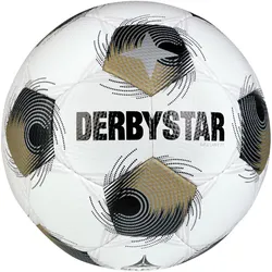 DERBYSTAR Brillant TT Fußball Trainingsball weiß/silber/gold 5