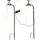 InnoCOM Solarleuchte Metall 52 cm 2er Set silber