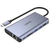 UNITEK HUB USB-C 3.1; HDMI; VGA; RJ45; SD; PD 100W;