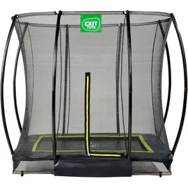 EXIT TOYS Silhouette Bodentrampolin 153 x 214 cm inkl. Sicherheitsnetz schwarz