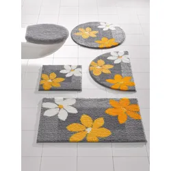 Badematte GRUND Gr. 6, gelb, rund (Ø 75cm),, Badematten