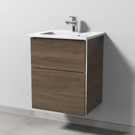 Sanipa 3way Venticello 50 cm, 2 Auszüge mit Griff-Leiste BR32043, Badmöbel,