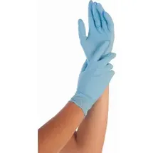 Hygostar Safe Premium Nitrilhandschuhe blau puderfrei 9/L