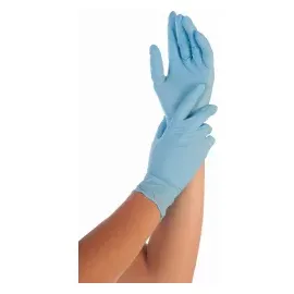 Hygostar Safe Premium Nitrilhandschuhe blau puderfrei 9/L