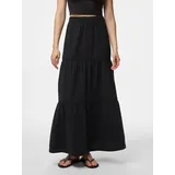 Pieces Maxirock Damen Schwarz XS