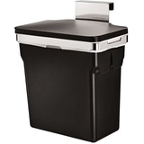 simplehuman Schrank Abfalleimer, strapazierfähiger Stahlrahmen - 9,5x9,5x62 cm; CW1643 - Schwarz