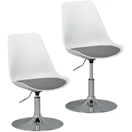 FineBuy Drehsessel Höhenverstellbar Design Drehstuhl Esszimmerstuhl Drehbar Sessel