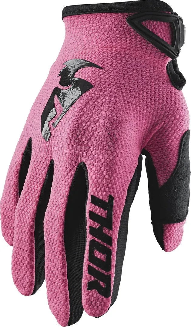 Thor Sector Ladies Motorcross Handschoenen, zwart-pink, L Voorvrouw