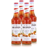 Monin Sirup Apple Pie 700ml - Cocktails Milchshakes Kaffeesirup (4er Pack)
