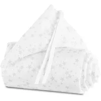 babybay Nestchen original Stoff Weiß / Grau