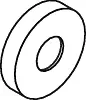 Hewi 801 Rosettenkappe 1085690 tiefschwarz, für Stangensysteme d= 33mm