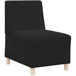vidaXL Sofa-Stuhl ohne Armlehnen Schwarz 55 cm Samt