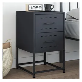vidaXL Nachttisch Anthrazit 36x39x60,5 cm Stahl