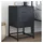 vidaXL Nachttisch Anthrazit 36x39x60,5 cm Stahl