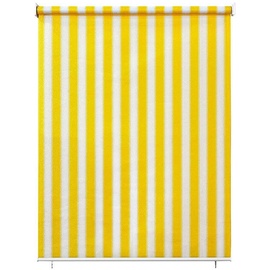 paramondo Außenrollo Senkrechtmarkise | freihängend, 120x140 cm, gelb-weiß | paramondo Balkonrollo
