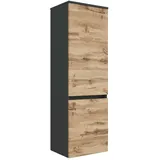 Held Lucca Midischrank 130 cm Wotan Eiche Braun/MDF
