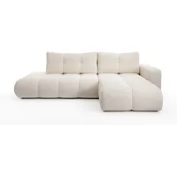 ECKSOFA DUCA R-S Beige Jersey mit Schlaffunktion