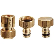 Geka plus Basisset Trinkwasser 1/2 Zoll Messing gold