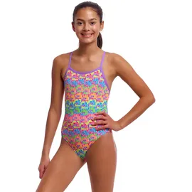 Funkita Single Strap Badeanzug Mehrfarbig 12 Jahre