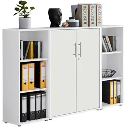 Aktenschrank Office Edition Sw Set 2 niedrig Weiß