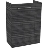 Fackelmann Waschbeckenunterschrank 44 x 60 x 24,3 cm Anthrazit/Schwarz Holzoptik
