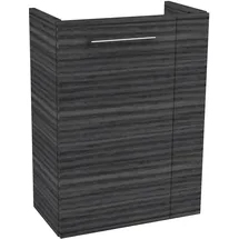 Fackelmann Waschbeckenunterschrank 44 x 60 x 24,3 cm Anthrazit/Schwarz Holzoptik