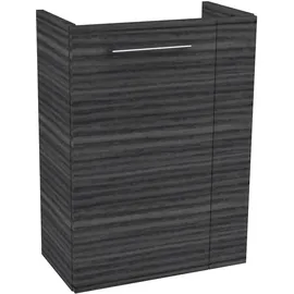 Fackelmann Waschbeckenunterschrank 44 x 60 x 24,3 cm Anthrazit/Schwarz Holzoptik