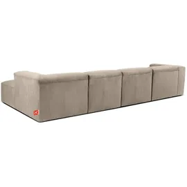 Konsimo Ecksofa Buffo ¦ beige ¦ Maße (cm): B: 365 H: 73