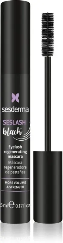 Sesderma Seslash Mascara zum verlängern und regenerieren der Wimpern mit Keratin Farbton black 5 ml