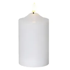 Star Trading LED Stumpenkerze 15 cm weiß