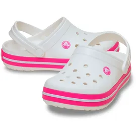 Crocs Toddler Crocband Clog White / Pink Crush 19/20