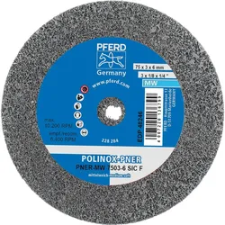 PFERD POLINOX verpresstes Vlies-Rad PNER für Geradschleifer, Biegwellen und Schleifblöcke - 47803087