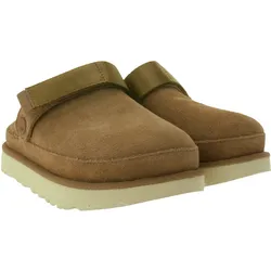 UGG Australia Goldenstar Damen nachhaltige Echtleder-Schuhe Retro-Plateausohle Hausschuhe Schlupf-Schuhe 1138252 Braun - 37