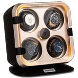 Uhrenbeweger für 4 Uhren, Automatik-Uhrenbeweger für Damen & Herren, Uhrenbeweger für Automatikuhren, Leiser Automatischer Uhrenbeweger, Watch Winder
