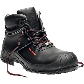 ELTEN Renzo Mid ESD S3 Herren, Leder, Stahlkappe, leicht, robust, Schwarz,