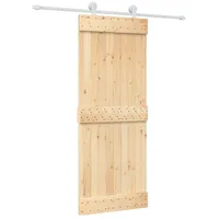 vidaXL Natürlich und Weiß rechts 80 x 210 cm Braun