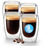 BigDean Espressotasse 0,08 l Transparent 4 St.