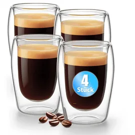 BigDean Espressotasse 0,08 l Transparent 4 St.